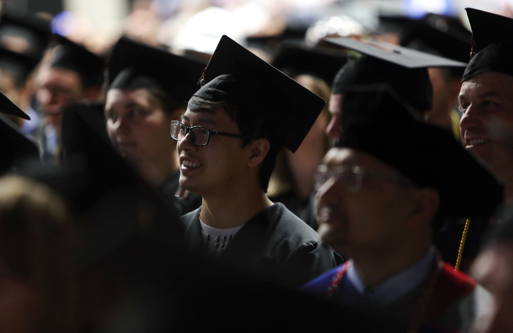 Graduates are all smiles at Tech's commencement ceremony